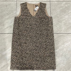 Ann Taylor sleeveless leopard print dress.